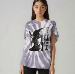 Death Note x Urban Outfitters Purple Tie-Dye T-Shirt – Size Large, NWT